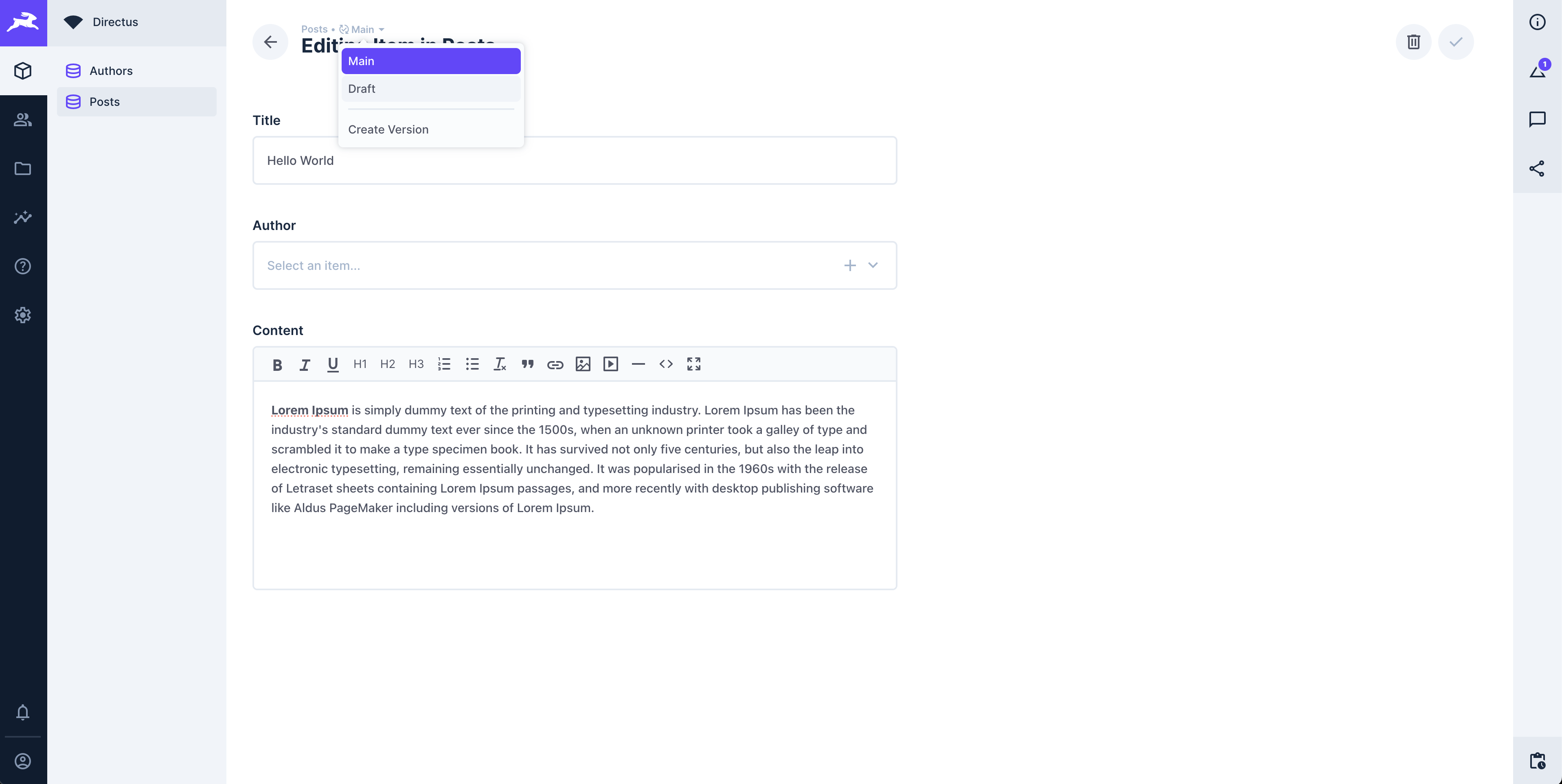 Content versioning draft